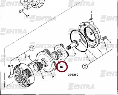 05/903826 шестерня редуктора хода