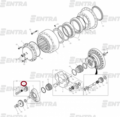 1.403-00061 сателлит 1-й планетарной передачи