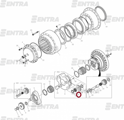 1.403-00065 сателлит 2-й планетарной передачи