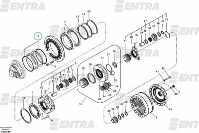 20Y-27-00110 сальник редуктора хода