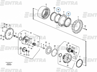 14556703 подшипник редуктора хода