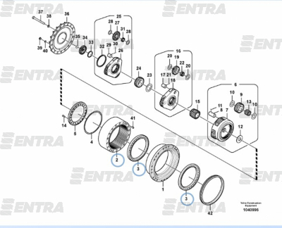 20Y-27-41320 подшипник редуктора хода