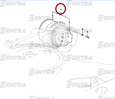 14616208 редуктор хода с гидромотором