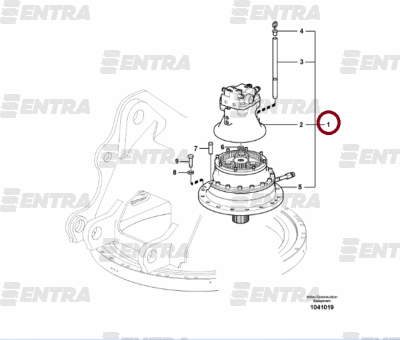 14633637 гидромотор редуктор поворота
