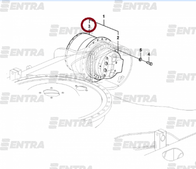 14693059 редуктор хода без гидромотора