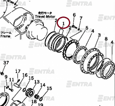 170-27-00024 уплотнение редуктора хода