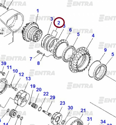 170-27-00025 уплотнение редуктора хода