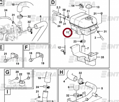 17408222 расширительный бачок