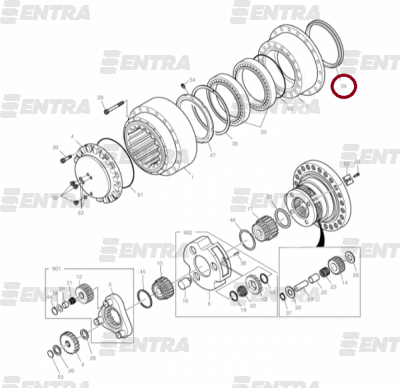 180-00345 плавающее уплотнение