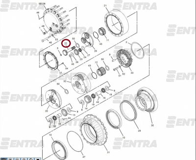 191-2683 вал редуктора хода