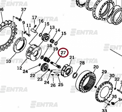 207-27-61110 вал редуктора