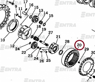 207-27-62150 шестерня коронная