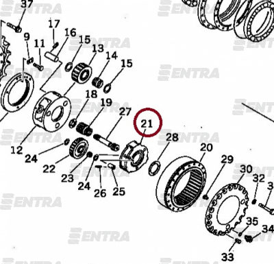 207-27-62160 корпус планетарной передачи