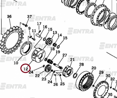 207-27-62170 корпус планетарной передачи