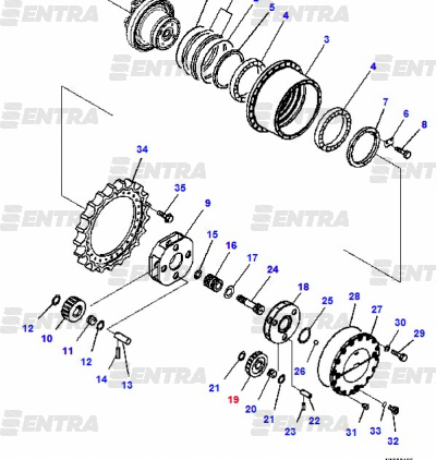20Y-27-22120 сателлит редуктора