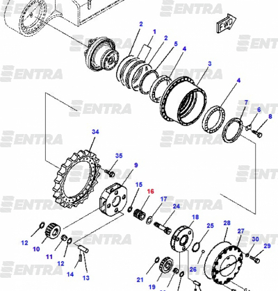 208-27-71130 солнечная шестерня