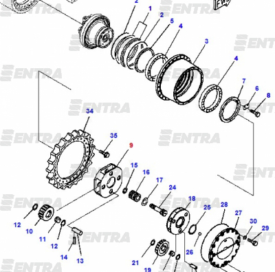 20Y-27-22170 водило 2-й передачи