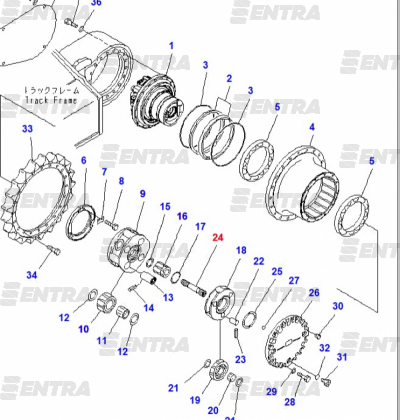20Y-27-41110 вал редуктора