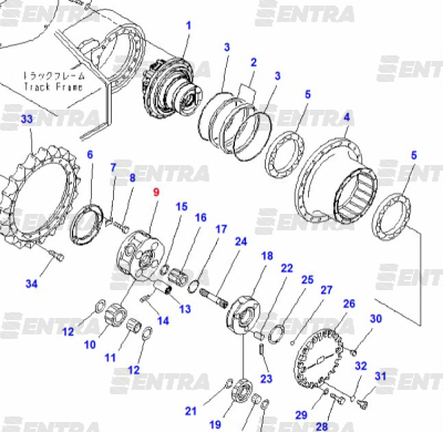 20Y-27-41150 водило 1-й передачи