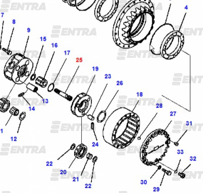 20Y-27-42510 вал редуктора