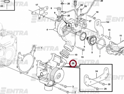21733610 насос водяной