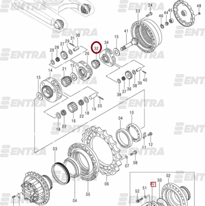 3074989 шестерня солнечная