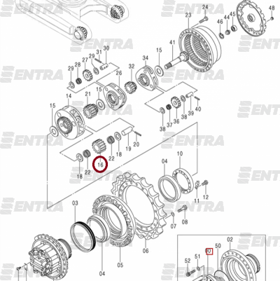 3094536 сателлит 3-й планетарной передачи