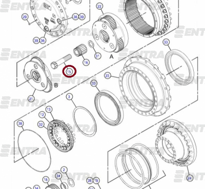 333-2989 вал редуктора