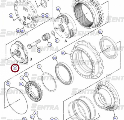 333-2995 1-я планетарная передача