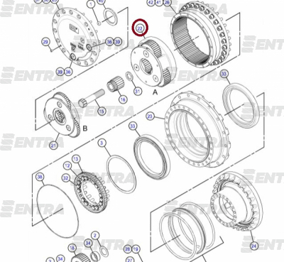 333-2996 2-я планетарная передача