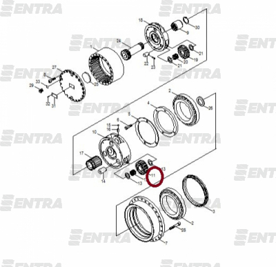 39Q8-42200 сателлит 2-й планетарной передачи