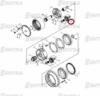39Q8-42280 сателлит 1-й планетарной передачи