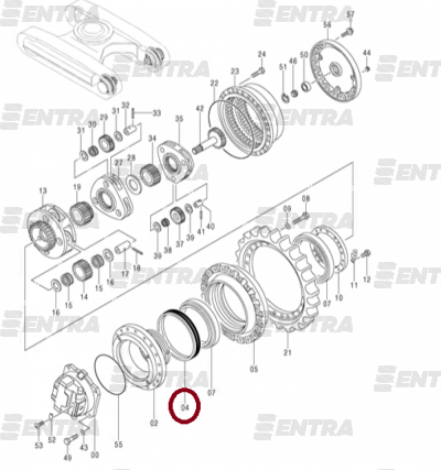 4066695 уплотнение редуктора хода