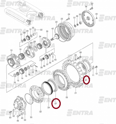 4192975 подшипник редуктора хода