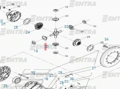 43A0006 сателлит дифференциала