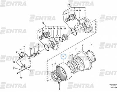 7117-30190 корончатая шестерня
