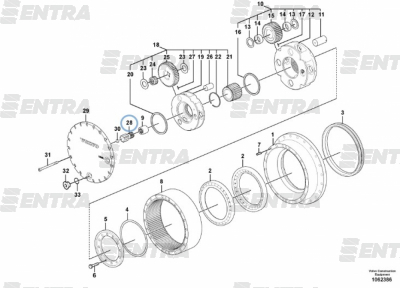 7117-30330 вал редуктора хода