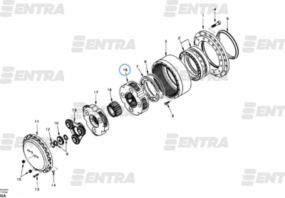 7117-38170 водило в сборе