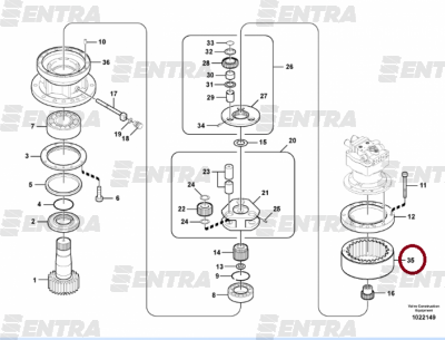 7118-30350 коронная шестерня редуктора