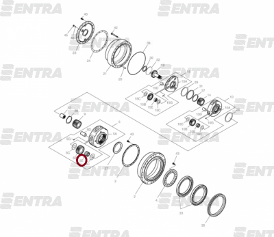 K1000718 подшипник игольчатый