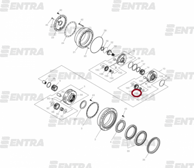 K1000719 подшипник игольчатый