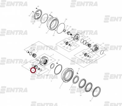 K9000791 сателлит 3-й планетарной передачи