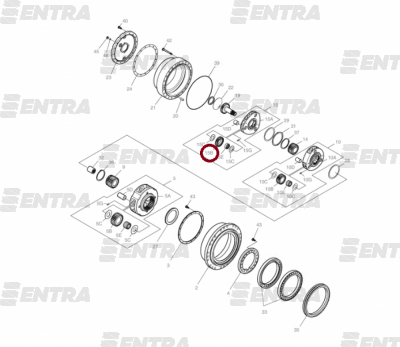 K9000799 сателлит 1-й планетарной передачи