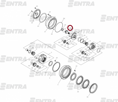 K9000802 вал редуктора хода