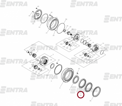 K9009895 подшипник редуктора хода