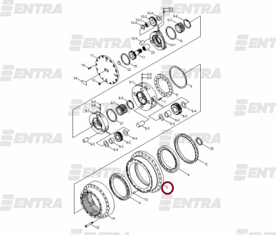 XKAQ-00174 ступица редуктора хода