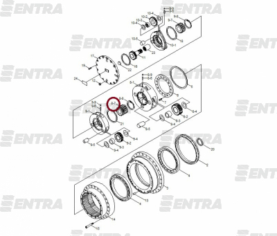 XKAQ-00186 шестерня солнечная