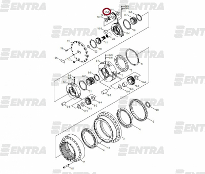 XKAQ-00199 сателлит 1-й планетарной передачи