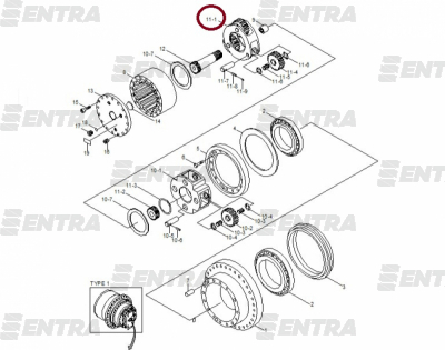 XKAQ-00233 1-я планетарная передача