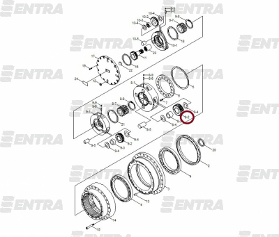 XKAQ-00389  сателлит 3-й планетарной передачи